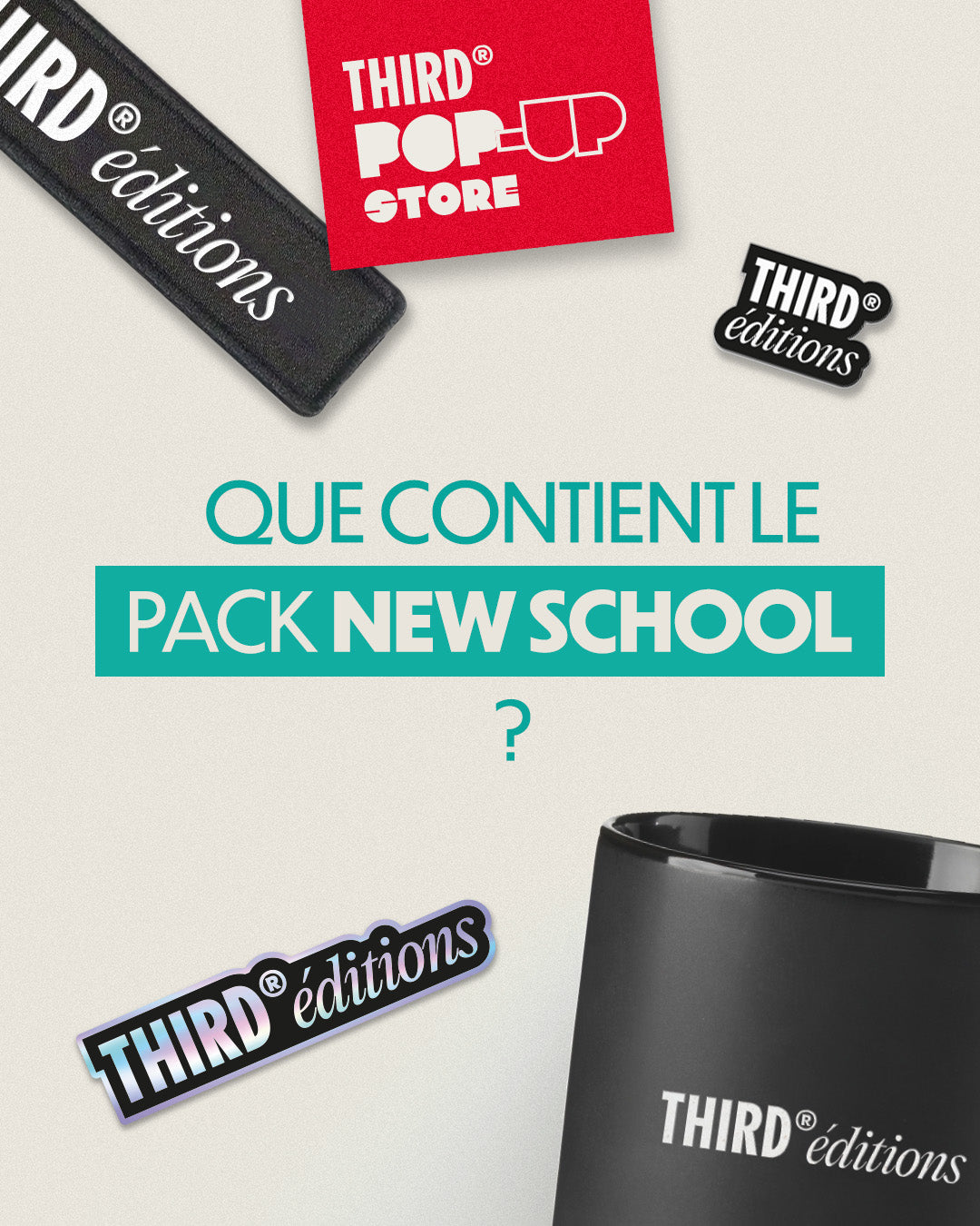 Pack Goodies 10 ans : New School. Pack collector limité